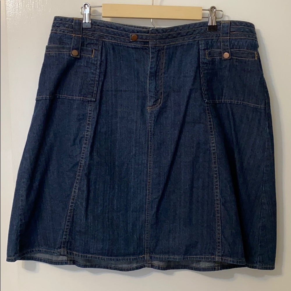 Denim Flare Skirt
